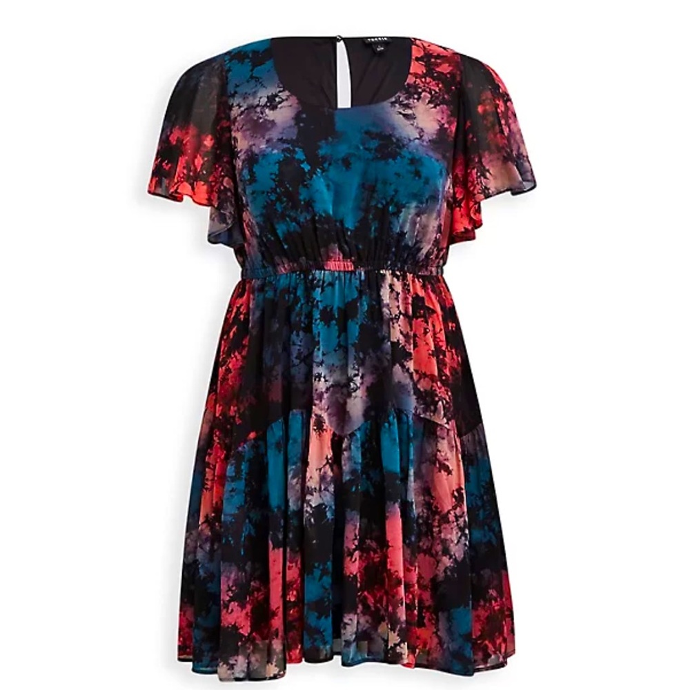 Torrid tie dye skater dress